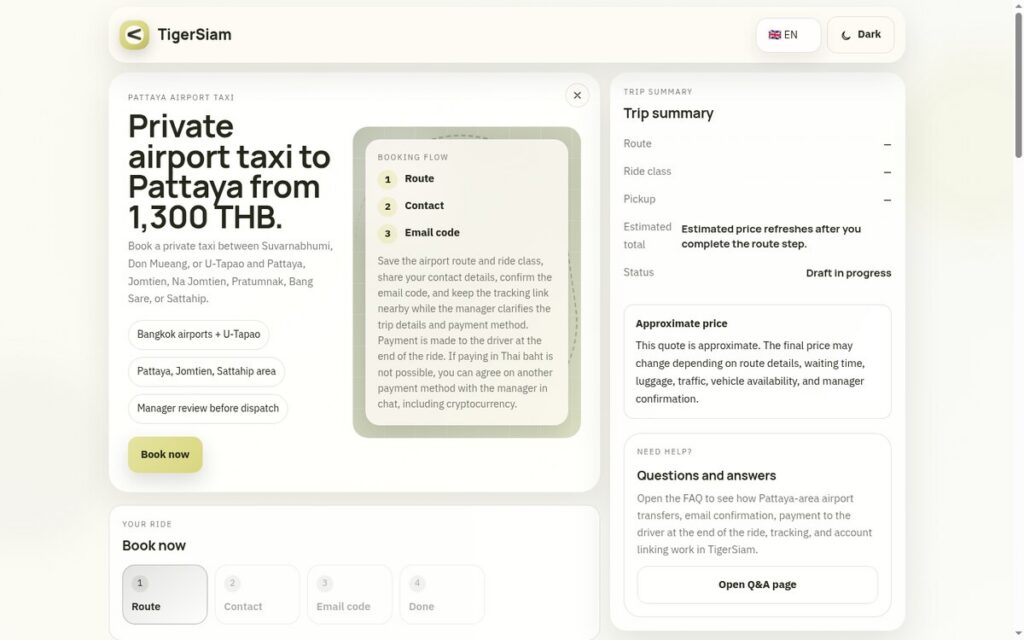 Сервис трансферов tigersiam.com